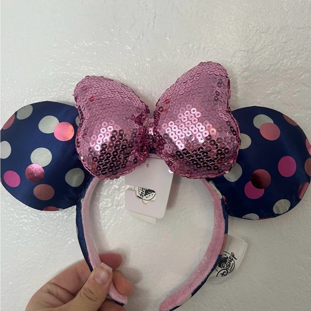 Disney Pink and Navy Blue Minnie Mouse Ears
